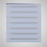 VidaXL Zebra rolgordijn 70,9 x 120 cm stofbreedte 66,7 cm wit - thumbnail