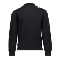 Geisha winter sweater meisjes - zwart - knopen op schouder - thumbnail