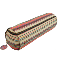 Yogi & Yogini Yoga Bolster Kleurig Rond Katoen - Bohemian - 60 x 16 cm - thumbnail
