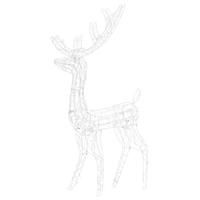 VidaXL Kerstversiering rendier 140 led's 120 cm acryl meerkleurig - thumbnail