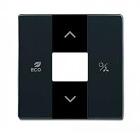 Busch-Jaeger Afdekking Afdekking, Temperatuurregelaar Carat Zwart-grijs, Antraciet 2CKA006220A0074 - thumbnail