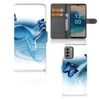 Nokia G22 | Telefoonhoesje | Met pasjeshouder | Vlinders - thumbnail