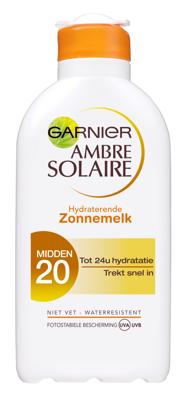 Garnier Ambre Solaire Hydraterende Zonnemelk SPF 20 - 200 ml - Zonnebrandcrème