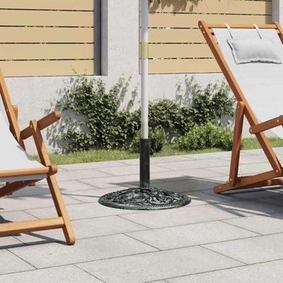 VidaXL Parasolvoet 12 kg 48 cm gietijzer VidaXL Parasolvoet 12 kg 48 cm gietijzer