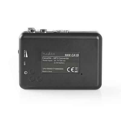 Nedis Cassettebandjes Digitaliseren | Draagbaar | Output: 1x 3,5 mm / 1x Mini USB | 1 stuks - ACGRU100GY ACGRU100GY - thumbnail