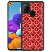 Samsung Galaxy A21s Bumper Case Batik Rood - thumbnail