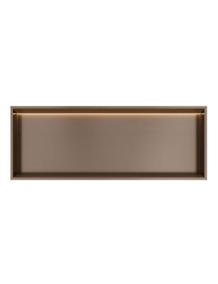 Hotbath &MORE Inbouwbox of inbouwnis - 30x80x10 - with LED IP44 - Tuscan bronze BOX080LTB