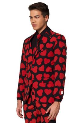 King Of Hearts Opposuit kostuum man