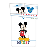 Disney dekbedovertrek Mickey Mouse Smile 100 x 135 cm wit - thumbnail
