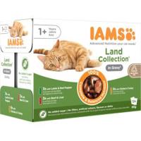 Iams Delights Adult Land Collection in gravy natvoer kat (12x85 g) 12 x 85 g - thumbnail