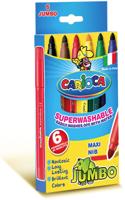 Carioca viltstift Jumbo Superwashable 6 stiften in een kartonnen etui - thumbnail