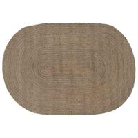 Vloerkleed Natuurlijk en Zwart 300 x 300 cm Jute - thumbnail