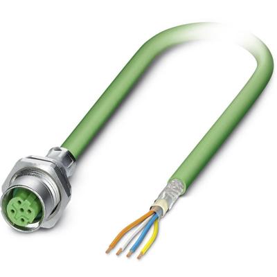 Phoenix Contact 1437782 Sensor/actuator inbouwconnector M12 Aantal polen (sensoren): 4 Bus, inbouw 2.00 m 1 stuk(s)