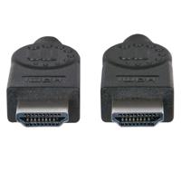 Manhattan 323215-CG HDMI-kabel HDMI Aansluitkabel HDMI-A-stekker, HDMI-A-stekker 2.00 m Zwart 4K UHD, Audio Return Channel (ARC) - thumbnail