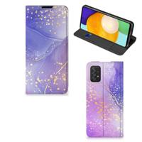 Bookcase voor Samsung Galaxy A03s Watercolor Paars - thumbnail