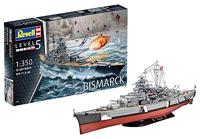 Revell 1/350 Battleship Bismarck - thumbnail
