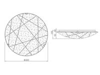 Trio PlafonnièreSandrina 40cm wit - 601200200 - thumbnail