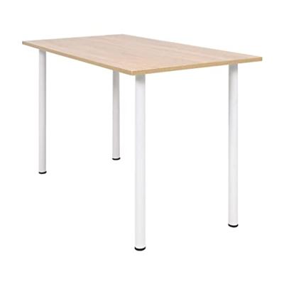 VidaXL Eettafel 120x60x73 cm eikenkleur en wit VidaXL Eettafel 120x60x73 cm eikenkleur en wit