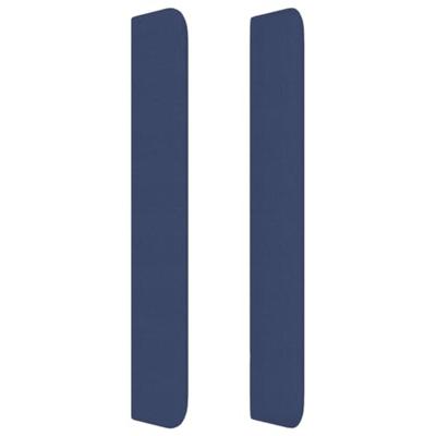 Boxspring met matras stof blauw 100x200 cm