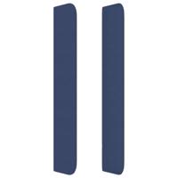 Boxspring met matras stof blauw 100x200 cm - thumbnail