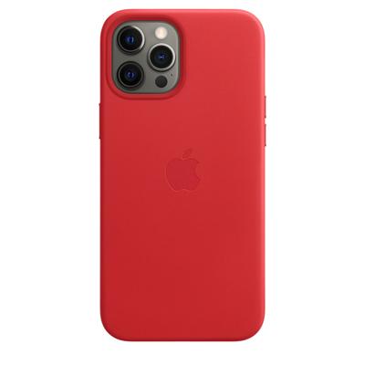 Apple Leather MagSafe Case iPhone 12 Pro Max Red