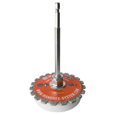 Buizenzaag groot 90mm tot 150mm voor HDPE en PVC van binnenuit Mandrex EzyGrind diamant