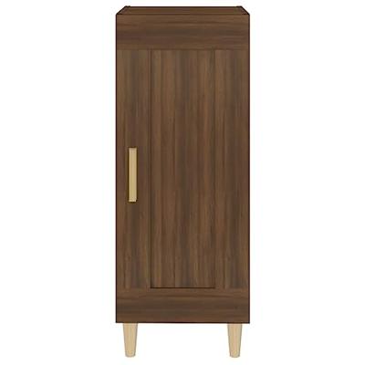 Dressoir 34,5x34x90 cm bewerkt hout bruineikenkleurig