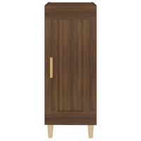 Dressoir 34,5x34x90 cm bewerkt hout bruineikenkleurig - thumbnail