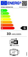 Iiyama ProLite XB3288UHSU-B5 LED-monitor Energielabel G (A - G) 80 cm (31.5 inch) 3840 x 2160 Pixel 16:9 4 ms HDMI, DisplayPort, Hoofdtelefoon (3.5 mm - thumbnail