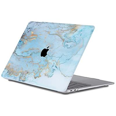 Lunso MacBook Air 13 inch M1 (2020) cover hoes - case - Marble Ariel