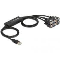 Delock USB-kabel USB-A stekker, VGA-stekker 9-polig, VGA-stekker 9-polig, VGA-stekker 9-polig, VGA-stekker 9-polig 1.40 m Zwart 61887 - thumbnail