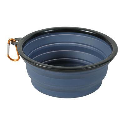 Zolux bvk voerbak opvouwbaar siliconen blauw