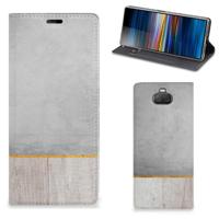 Sony Xperia 10 Plus Book | Wallet Case | Wood Concrete - thumbnail
