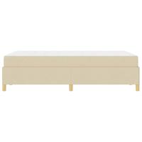 Boxspring bed met matras Crème en Wit 120 x 200 cm Stof - thumbnail