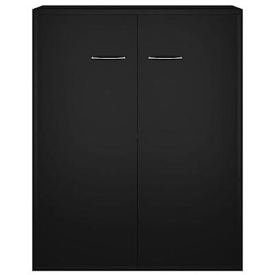 Dressoir 60x30x75 cm spaanplaat zwart