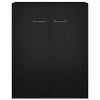 Dressoir 60x30x75 cm spaanplaat zwart - thumbnail