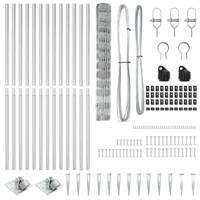 Weidehekwerk Zilver 25 x 1.2 m Gegalvaniseerd staal - thumbnail