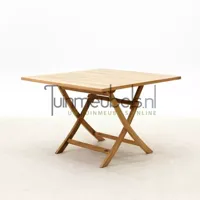 Tuintafel Milton teak vierkant -110x110x76 cm - thumbnail