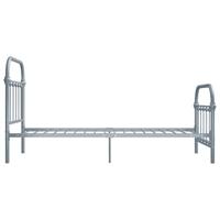 Bedframe metaal grijs 100x200 cm - thumbnail