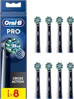 Oral-B Cross Action Pro Opzetborstels 8 Stuks Zwart - thumbnail
