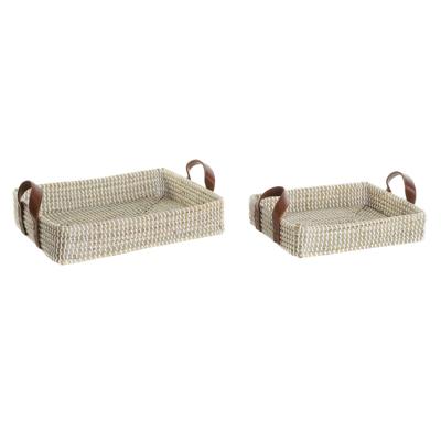 Basket spelset DKD Home Decor Natuurlijke Vezel Natuurlijk Stads 41 x 32 x 9 cm Basket spelset DKD Home Decor Natuurlijke Vezel Natuurlijk Stads 41 x 32 x 9 cm