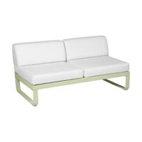 Fermob Bellevie 2-zitsmodule loungebank Willow Green - Off-White - thumbnail