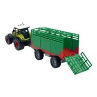 Dutch Farm Tractor met Trailer + Licht en Geluid Assorti - thumbnail