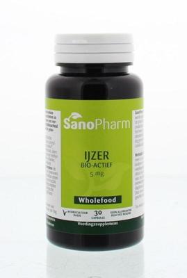 Sanopharm Sanopharm Ijzer 5 Mg Wholefood (30ca)