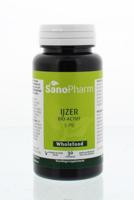 Sanopharm Sanopharm Ijzer 5 Mg Wholefood (30ca) - thumbnail