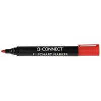 Q-CONNECT flipchartmarker, 2-3 mm, ronde punt, met clip, rood - thumbnail