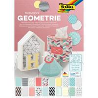 Papierblok folia geometrie 24x34cm 270gr 20vel ass | 5 stuks - thumbnail