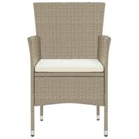 3-delige Tuinset poly rattan beige - thumbnail