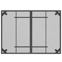 7-delige Tuinset metaalgaas antracietkleurig - thumbnail