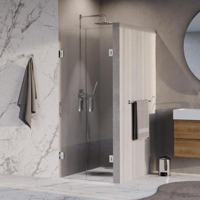 Brauer Void - Pendeldeuren - Helder Glas - 60 x 200 cm - incl. Glascoating - Chroom